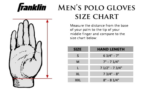Heritage Riding Gloves Size Chart