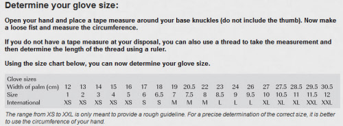 Roeckl Gloves Size Chart