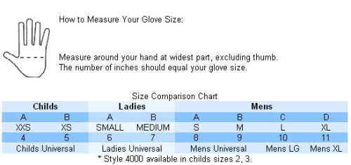 Ssg Glove Size Chart